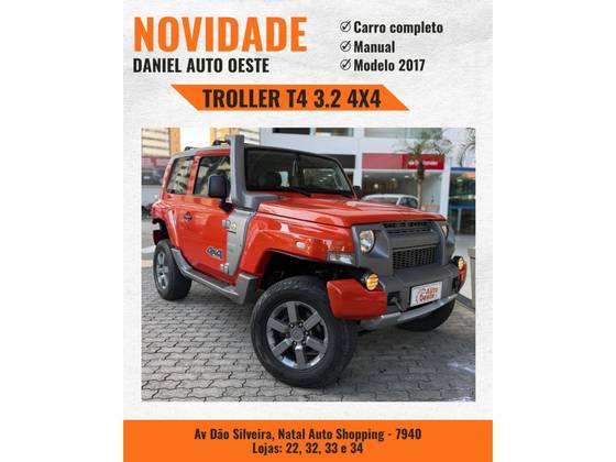 TROLLER T4 3.2 XLT 4X4 20V TURBO INTERCOOLER DIESEL 2P MANUAL TROLLER T4 3.2 XLT 4X4 20V TURBO INTERCOOLER DIESEL 2P MANUAL